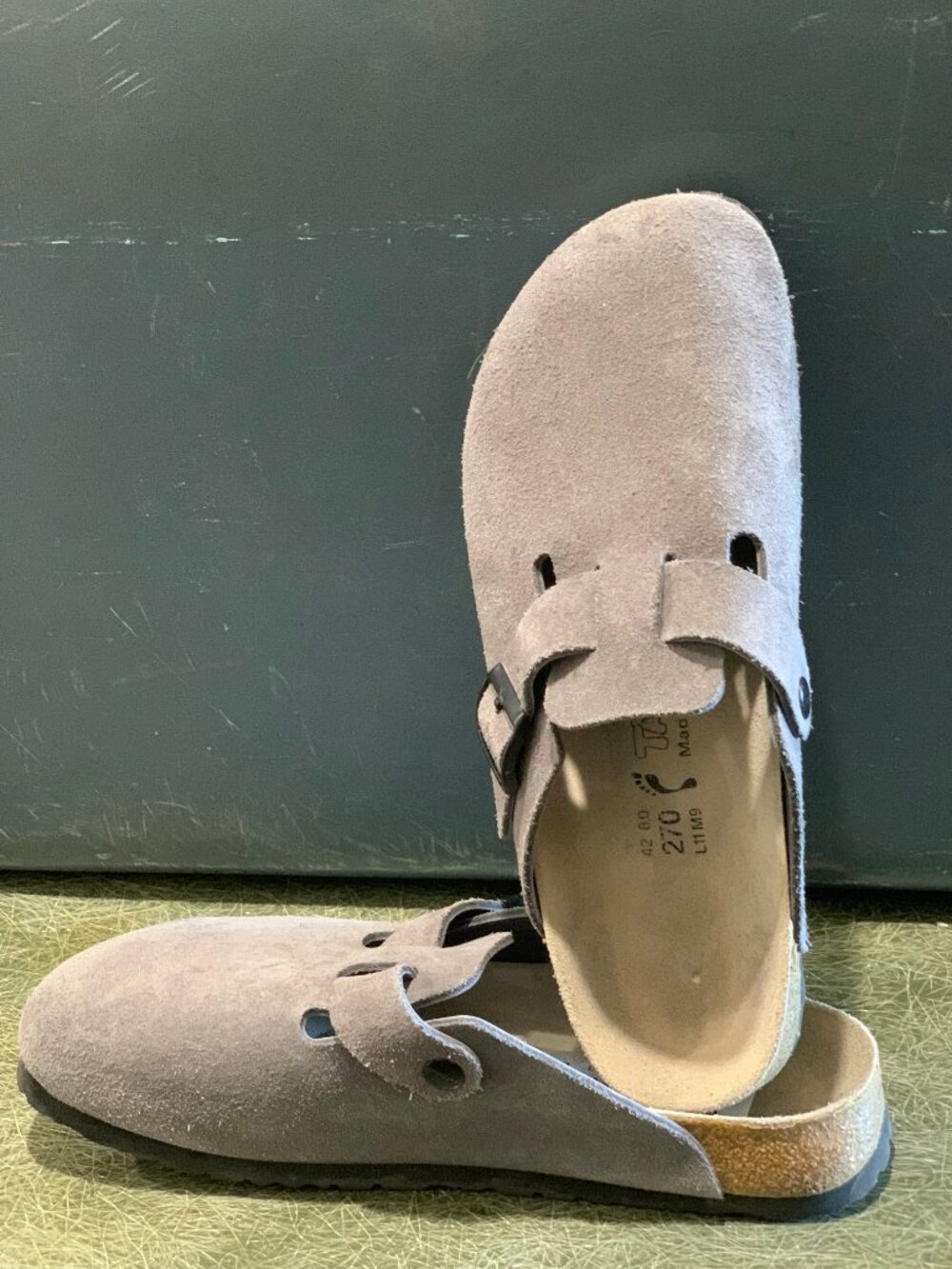 NEW TATAMI BIRKENSTOCK MADE IN GERMANY SUEDE CLOG SHOES SIZE L11/M9